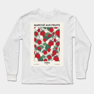 Fruit market Strawberries Paris Long Sleeve T-Shirt